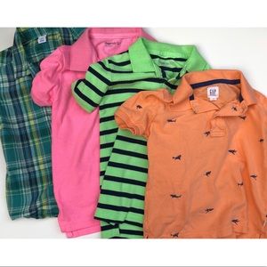 Bundle of Gap Kids Collard Shirts XS 4-5T,Old Navy